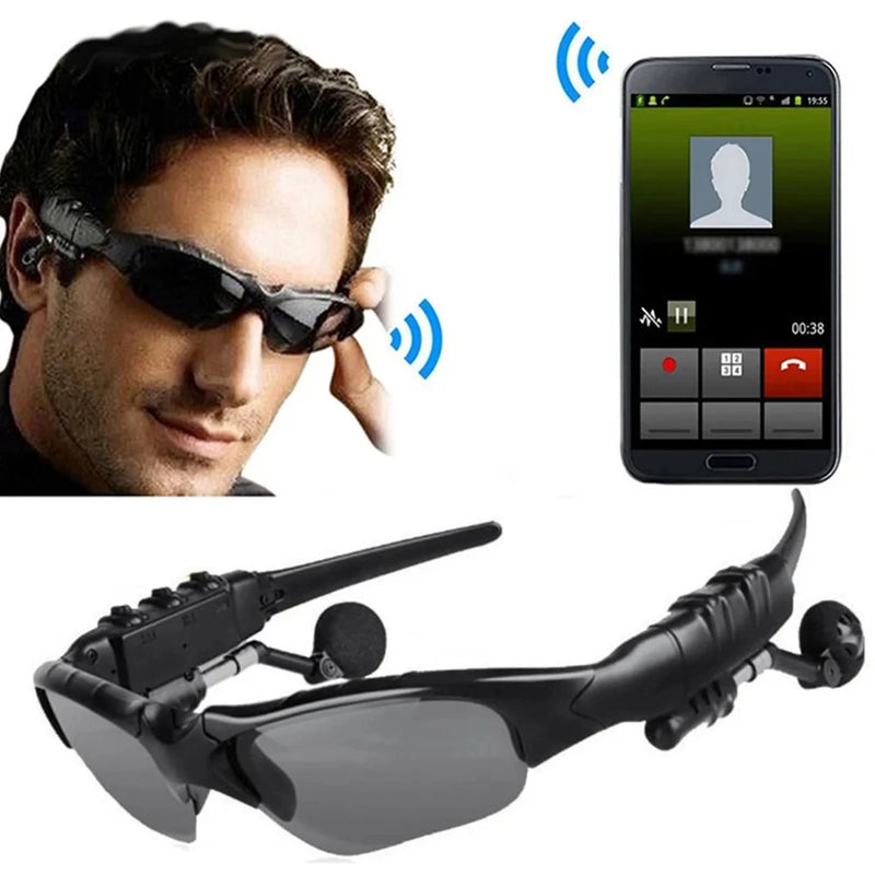 Óculos de Sol  com Fones de Ouvido Estéreo, Microfone Integrado - para Direção, Ciclismo e Esportes – Headset com Redução de Ruído